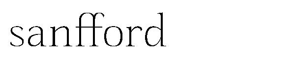 sanfford字体