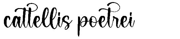 cattellis poetrei字体