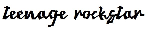 teenage rockstar字体