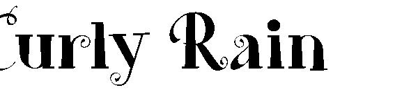 curly rain字体