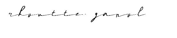 rhoutte ganol字体