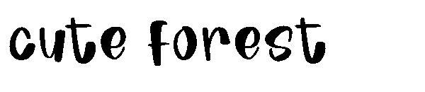 cute forest字体