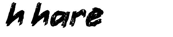 h hare字体