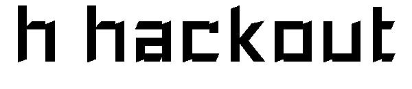 h hackout字体