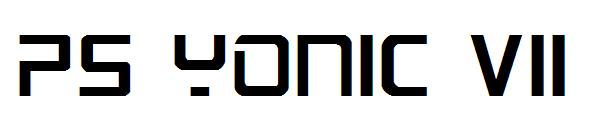 ps yonic vii字体