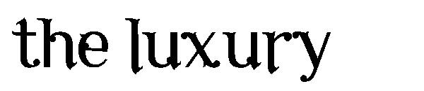 the luxury字体