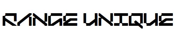 range unique字体