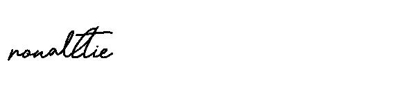 ronalltie字体