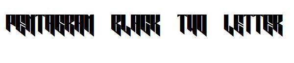 pentagram black two letter字体