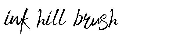 ink hill brush字体