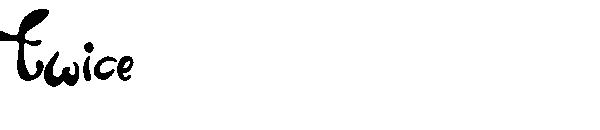 twice字体