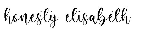 honesty elisabeth字体