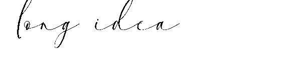 long idea字体