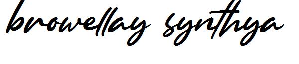browellay synthya字体