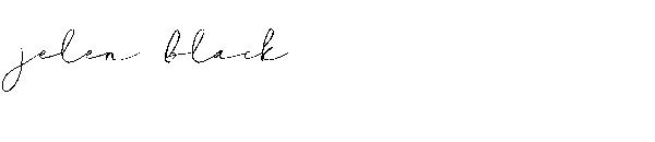 jelen black字体