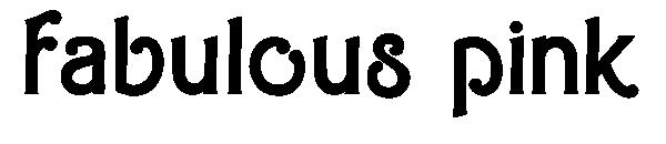 fabulous pink字体