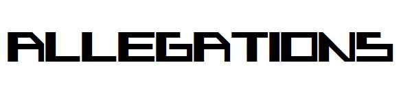 allegations字体