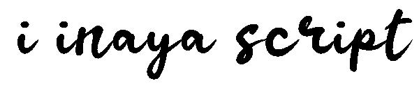i inaya script字体