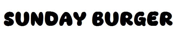 Sunday burger字体