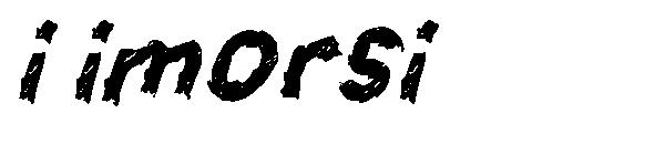i imorsi字体