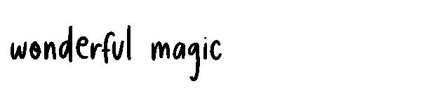 wonderful magic字体
