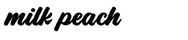 milk peach字体