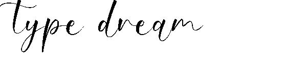 type dream字体
