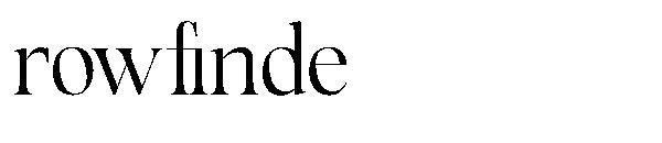 Rowfinde字体