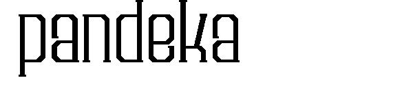 Pandeka字体