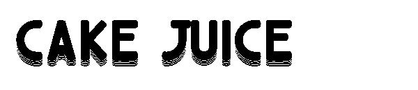 cake juice字体