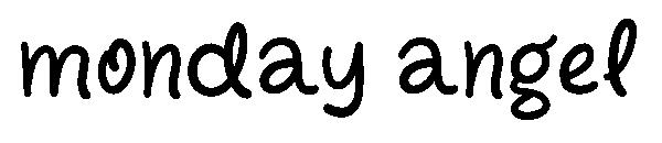 monday angel字体