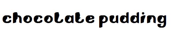 chocolate pudding字体