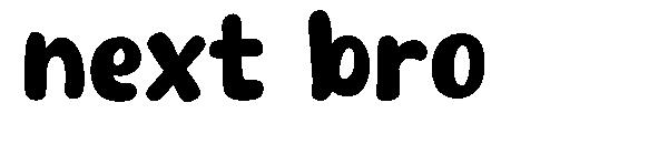 next bro字体