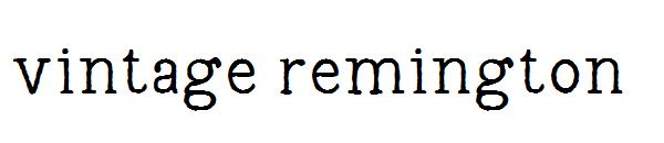 vintage remington字体