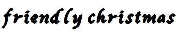 friendly christmas字体