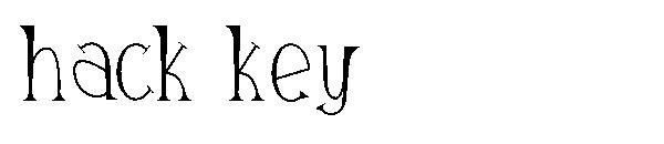 hack key字体