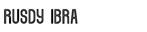Rusdy ibra字体