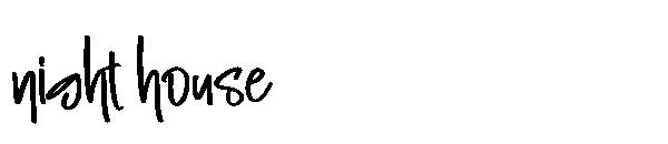 night house字体