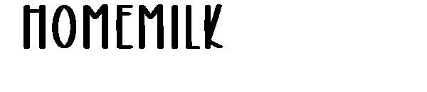 homemilk字体