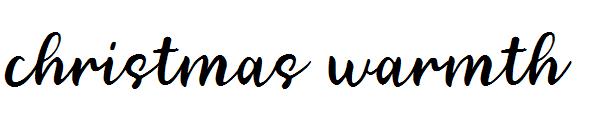 christmas warmth字体