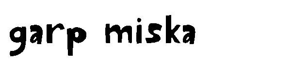 garp miska字体