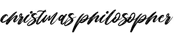 christmas philosopher字体