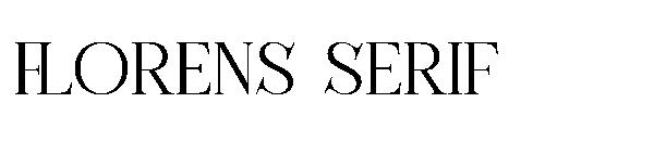 Florens serif字体
