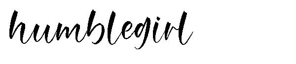 humblegirl字体