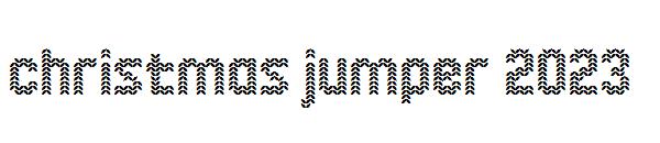 christmas jumper 2023字体