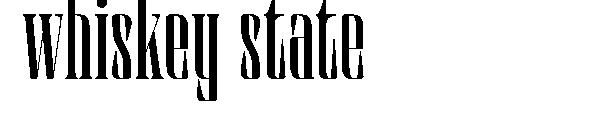 Whiskey state字体