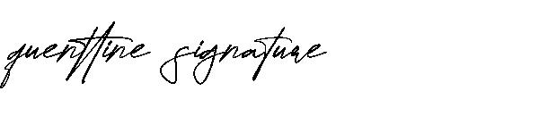 quenttine signature字体