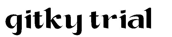 Gitky trial字体