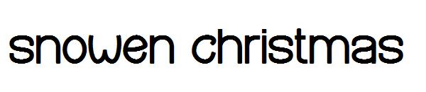 snowen christmas字体