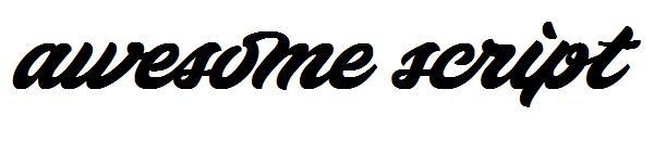 awesome script字体